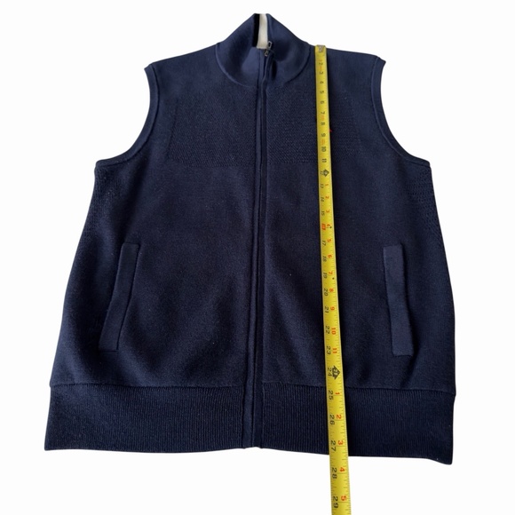 Ralph Lauren RLX Golf Vest Blue Navy Blue Striped Mens Size Medium M - Picture 4 of 9